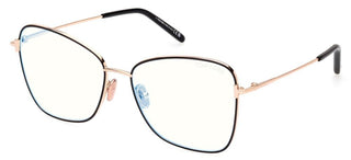 Tom Ford FT5906-B BLUE BLOCK women Black Butterfly Eyeglasses