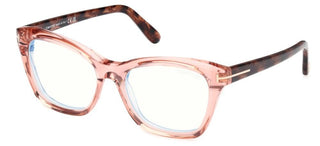 Tom Ford FT5909-B BLUE BLOCK women Pink Cat Eye Eyeglasses