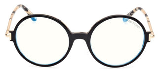Tom Ford FT5914-B BLUE BLOCK women Black Round Eyeglasses