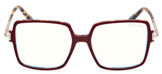 Tom Ford FT5915-B BLUE BLOCK women Red Geometric Eyeglasses
