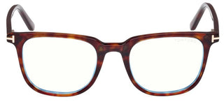 Tom Ford FT5916-B BLUE BLOCK unisex Havana Squared Eyeglasses
