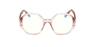 Tom Ford Ft5967-b Blue Block Women Pink Round Eyeglasses