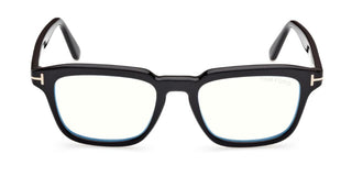 Tom Ford Ft6032-b Blue Block Unisex Black Squared Eyeglasses
