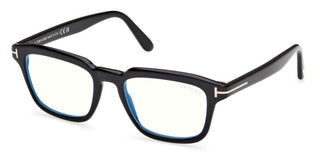 Tom Ford Ft6032-b Blue Block Unisex Black Squared Eyeglasses