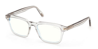 Tom Ford Ft6032-b Blue Block Unisex Transparent Squared Eyeglasses