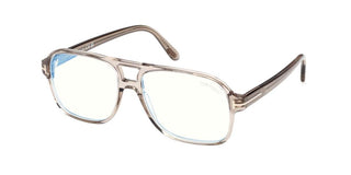 Tom Ford FT6058-B BLUE BLOCK unisex Grey Pilot Eyeglasses