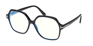 Tom Ford FT6062-B BLUE BLOCK unisex Black Geometric Eyeglasses