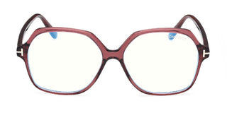 Tom Ford FT6062-B BLUE BLOCK unisex Red Geometric Eyeglasses