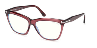Tom Ford FT6064-B BLUE BLOCK unisex Havana Butterfly Eyeglasses