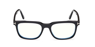 Tom Ford FT6080-B BLUE BLOCK men Black Geometric Eyeglasses