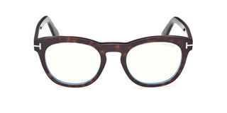 Tom Ford FT6081-B BLUE B LOCK unisex Havana Geometric Eyeglasses