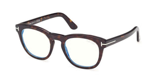 Tom Ford FT6081-B BLUE B LOCK unisex Havana Geometric Eyeglasses