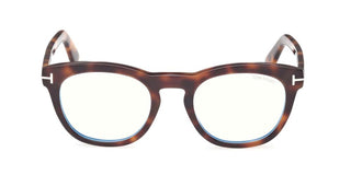 Tom Ford FT6081-B BLUE B LOCK unisex Havana Geometric Eyeglasses
