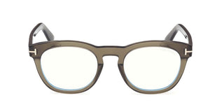 Tom Ford FT6081-B BLUE B LOCK unisex Green Geometric Eyeglasses