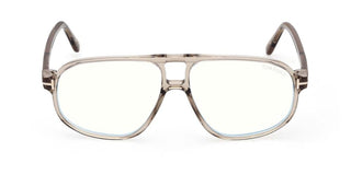 Tom Ford FT6082-B BLUE BLOCK unisex Grey Pilot Eyeglasses
