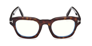 Tom Ford FT6083-B BLUE BLOCK unisex Havana Squared Eyeglasses