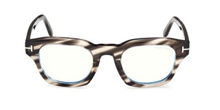 Tom Ford FT6083-B BLUE BLOCK unisex Havana Squared Eyeglasses