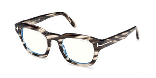 Tom Ford FT6083-B BLUE BLOCK unisex Havana Squared Eyeglasses