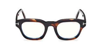 Tom Ford FT6083-B BLUE BLOCK unisex Havana Squared Eyeglasses