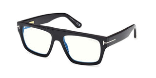 Tom Ford FT6084-B BLUE BLOCK unisex Black Rectangle Eyeglasses