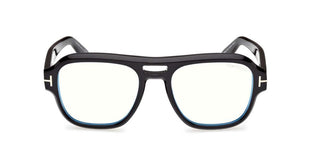 Tom Ford FT6085-B BLUE BLOCK men Black Pilot Eyeglasses