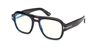 Tom Ford FT6085-B BLUE BLOCK men Black Pilot Eyeglasses