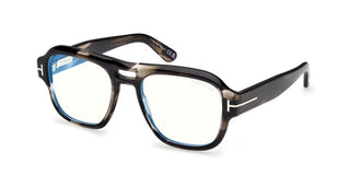 Tom Ford FT6085-B BLUE BLOCK men Havana Pilot Eyeglasses