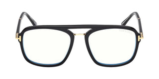 Tom Ford FT6086-B BLUE BLOCK unisex Black Geometric Eyeglasses