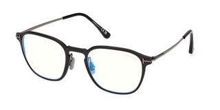 Tom Ford FT6087-B BLUE BLOCK men Black Geometric Eyeglasses