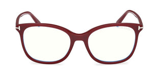 Tom Ford FT6089-B BLUE BLOCK women Red Geometric Eyeglasses