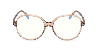 Tom Ford FT6090-B BLUE BLOCK women Brown Butterfly Eyeglasses