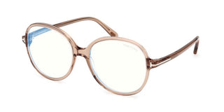 Tom Ford FT6090-B BLUE BLOCK women Brown Butterfly Eyeglasses