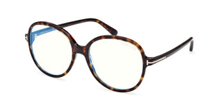 Tom Ford FT6090-B BLUE BLOCK women Havana Butterfly Eyeglasses