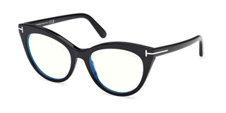 Tom Ford FT6091-B BLUE BLOCK women Black Cat Eye Eyeglasses