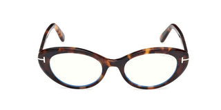 Tom Ford FT6092-B BLUE BLOCK women Havana Cat Eye Eyeglasses