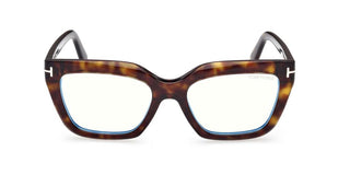 Tom Ford FT6093-B BLUE BLOCK women Havana Cat Eye Eyeglasses
