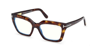 Tom Ford FT6093-B BLUE BLOCK women Havana Cat Eye Eyeglasses