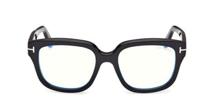 Tom Ford Ft6094-b Blue Block Women Black Geometric Eyeglasses