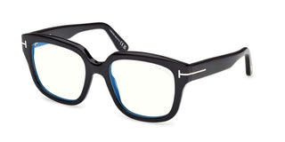 Tom Ford Ft6094-b Blue Block Women Black Geometric Eyeglasses