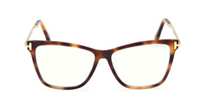 Tom Ford FT6097-B BLUE BLOCK unisex Havana Butterfly Eyeglasses