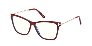 Tom Ford Ft6097-b Blue Block Unisex Red Butterfly Eyeglasses