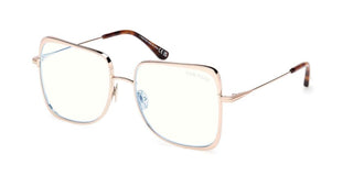 Tom Ford FT6098-B BLUE BLOCK women Rose gold Butterfly Eyeglasses