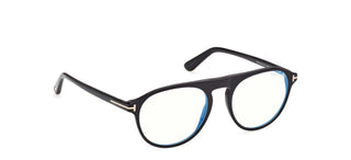 Tom Ford FT6118-B BLUE BLOCK unisex Black Pilot Eyeglasses