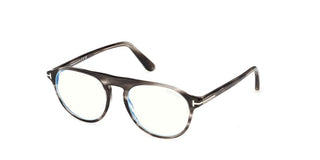 Tom Ford FT6118-B BLUE BLOCK unisex Havana Pilot Eyeglasses