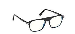 Tom Ford FT6167-B BLUE BLOCK men Black Pilot Eyeglasses