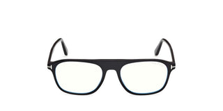 Tom Ford FT6167-B BLUE BLOCK men Black Pilot Eyeglasses