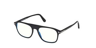 Tom Ford FT6167-B BLUE BLOCK men Black Pilot Eyeglasses
