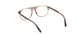 Tom Ford FT6167-B BLUE BLOCK men Brown Pilot Eyeglasses