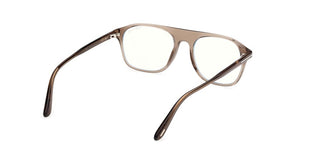 Tom Ford FT6167-B BLUE BLOCK men Brown Pilot Eyeglasses