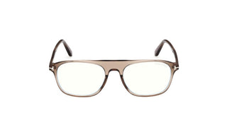 Tom Ford FT6167-B BLUE BLOCK men Brown Pilot Eyeglasses